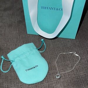 Tiffany & Co. Elsa Peretti Eternal Circle bracelet in sterling silver with pouch